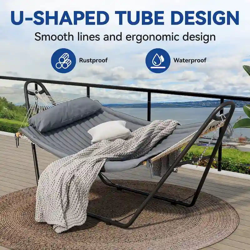 Hamac à barres d'écartement pour 2 personnes