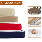 Ensemble de salle à manger d'extérieur 3 ou 5 pièces en fonte d'aluminium avec table ronde de 78 cm et coussins de couleur aléatoire