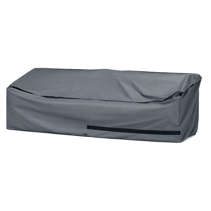 Housses de luxe Kooper en polyester gris pour mobilier de jardin (8 pièces) - 100 cm (L) x 30 cm (H) x 33 cm (P)