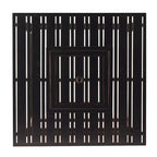 Ensemble bistro avec table de feu en aluminium noir et deux fauteuils club