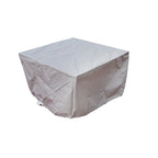 Ensemble bistro avec table de feu en aluminium noir et deux fauteuils club