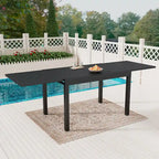 53- 106 Aluminum Patio Extendable Dining Table