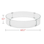 Ensemble table et feu en aluminium noir avec quatre fauteuils club