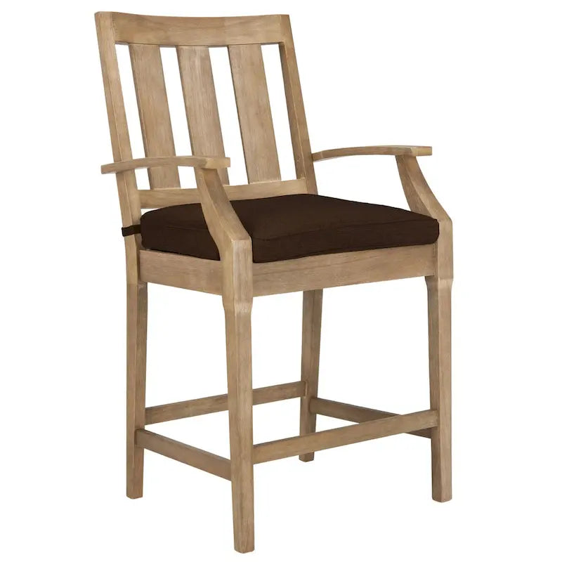 Tabourets de bar de patio SAFAVIEH Couture San Salvador 25 pouces [ENSEMBLE DE 2] - 25 po L x 25 po P x 47 po H