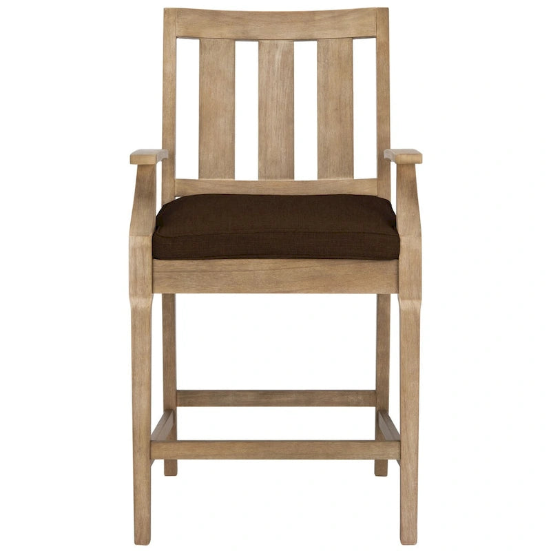 Tabourets de bar de patio SAFAVIEH Couture San Salvador 25 pouces [ENSEMBLE DE 2] - 25 po L x 25 po P x 47 po H