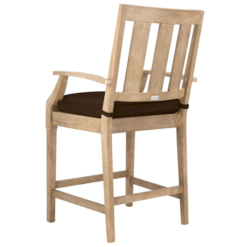 Tabourets de bar de patio SAFAVIEH Couture San Salvador 25 pouces [ENSEMBLE DE 2] - 25 po L x 25 po P x 47 po H