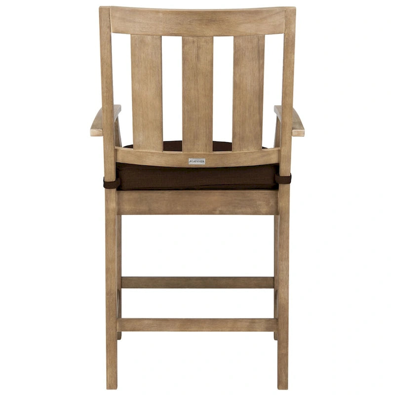 Tabourets de bar de patio SAFAVIEH Couture San Salvador 25 pouces [ENSEMBLE DE 2] - 25 po L x 25 po P x 47 po H