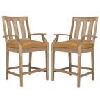 Tabourets de bar de patio SAFAVIEH Couture San Salvador 25 pouces [ENSEMBLE DE 2] - 25 po L x 25 po P x 47 po H