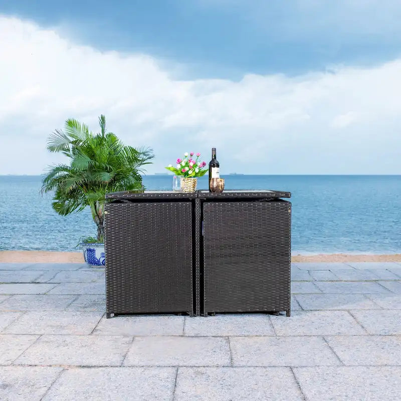 Ensemble de salle à manger d'extérieur SAFAVIEH Kaydence 5 pièces - 44 po L x 44 po P x 29 po H