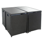 Ensemble de salle à manger d'extérieur SAFAVIEH Kaydence 5 pièces - 44 po L x 44 po P x 29 po H