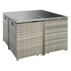 Ensemble de salle à manger d'extérieur SAFAVIEH Kaydence 5 pièces - 44 po L x 44 po P x 29 po H