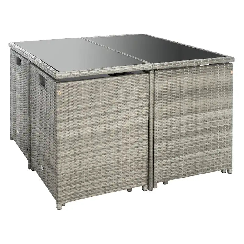 Ensemble de salle à manger d'extérieur SAFAVIEH Kaydence 5 pièces - 44 po L x 44 po P x 29 po H