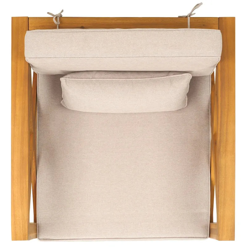 Fauteuil Crewe d'extérieur SAFAVIEH - 30 cm (L) x 30 cm (P) x 31 cm (H)