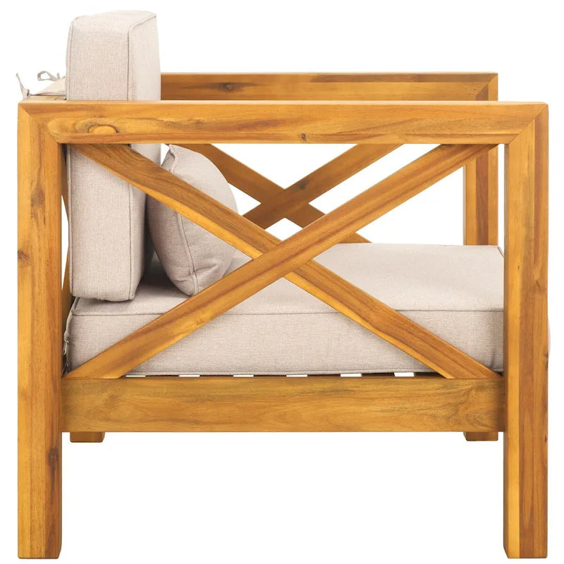 Fauteuil Crewe d'extérieur SAFAVIEH - 30 cm (L) x 30 cm (P) x 31 cm (H)