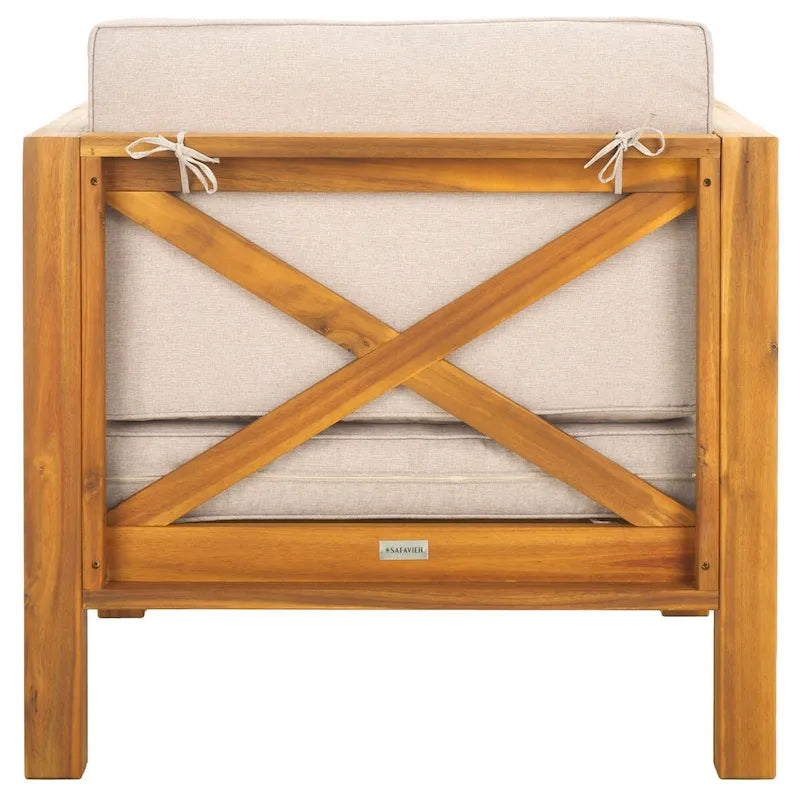 Fauteuil Crewe d'extérieur SAFAVIEH - 30 cm (L) x 30 cm (P) x 31 cm (H)